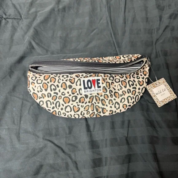 Brighton Wild Leopard Crossbody Belt Bag - Picture 2 of 6